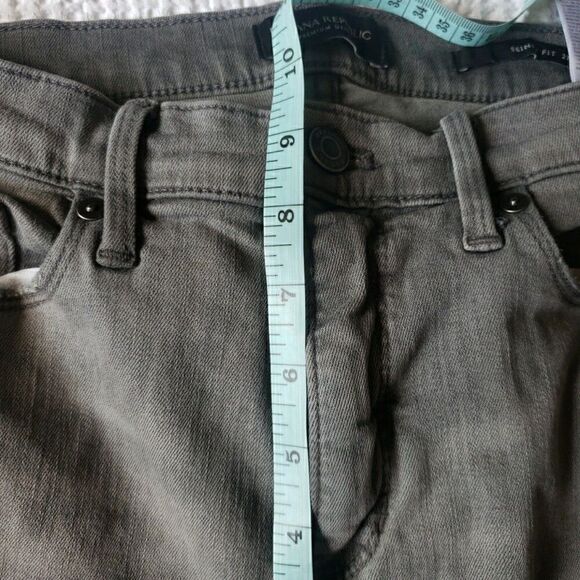 Banana Republic Women's Size 29 Jeans Premium Distressed Skinny Fit Gray - Picture 10 of 13